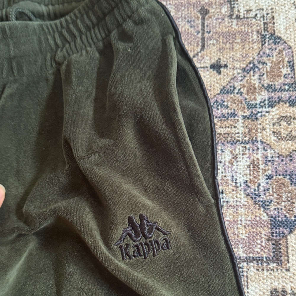 Kappa Women’s Dark Green Joggers with Black Stripe - Picture 4 of 6